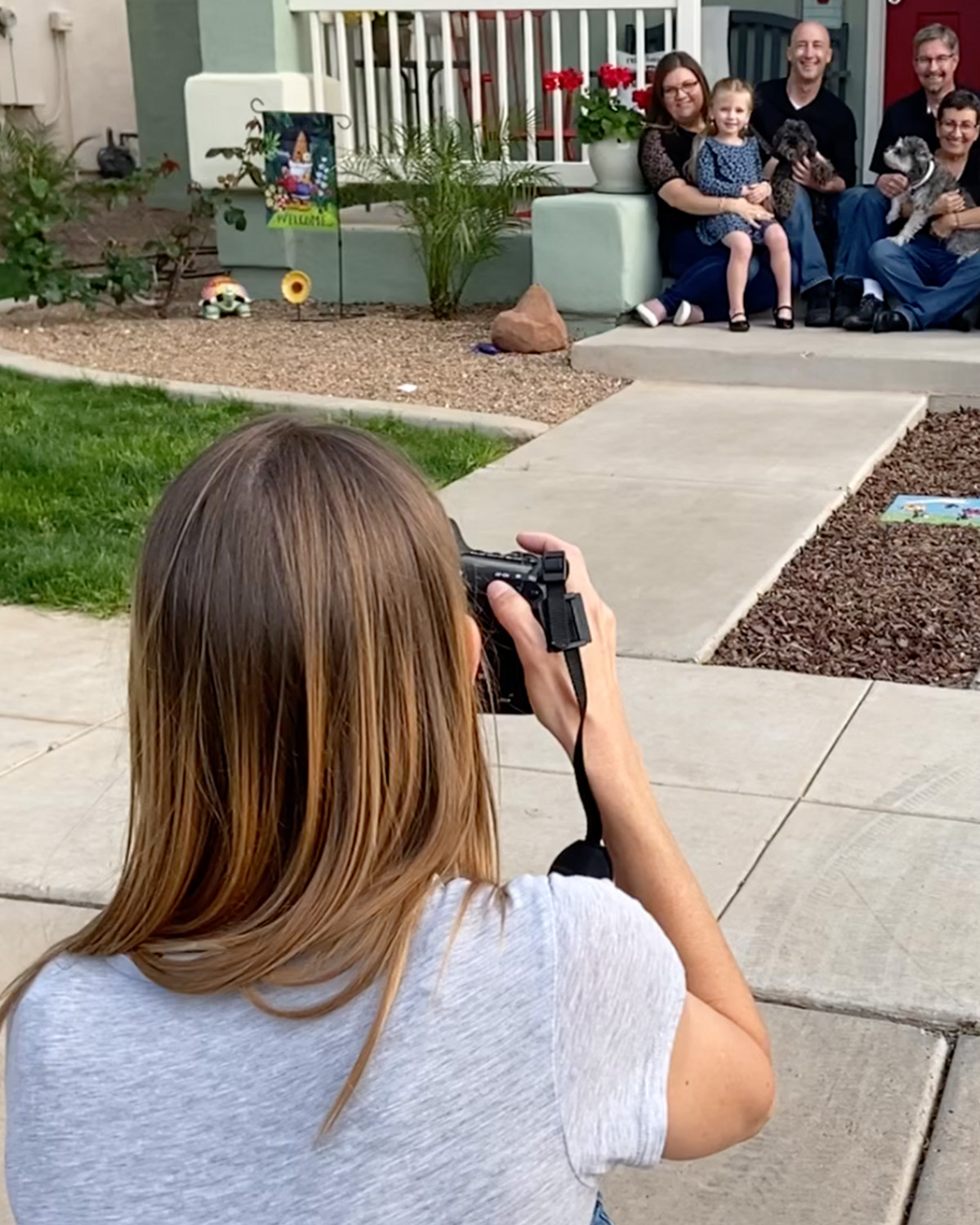 The featured Front Porch Project family photograph by Candace Weir
